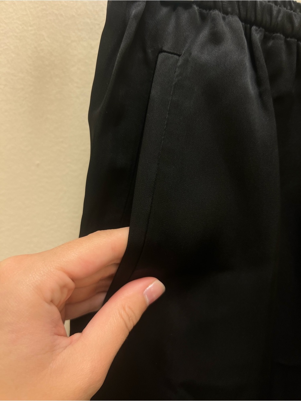 J. Crew Black Wide-Leg Pull-On Pants - Picture 3 of 5